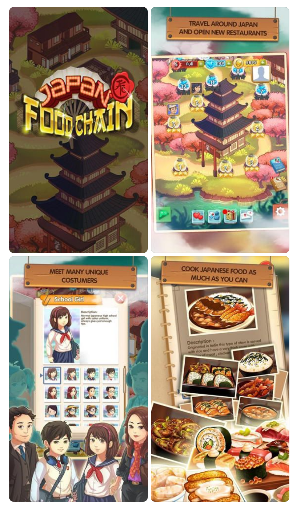Androidradeon - Screenshots of the Japan food chain for Android tablet, smartphone.
