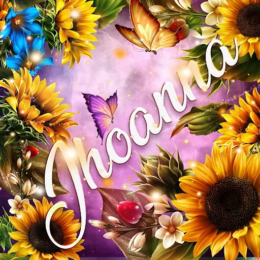 imágen con el nombre jessy con fondo de girasoles y mariposas para descargar gratis