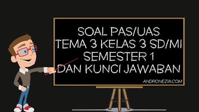 Soal PAS/UAS Tema 3 Kelas 3 SD/MI Semester 1 Tahun 2021