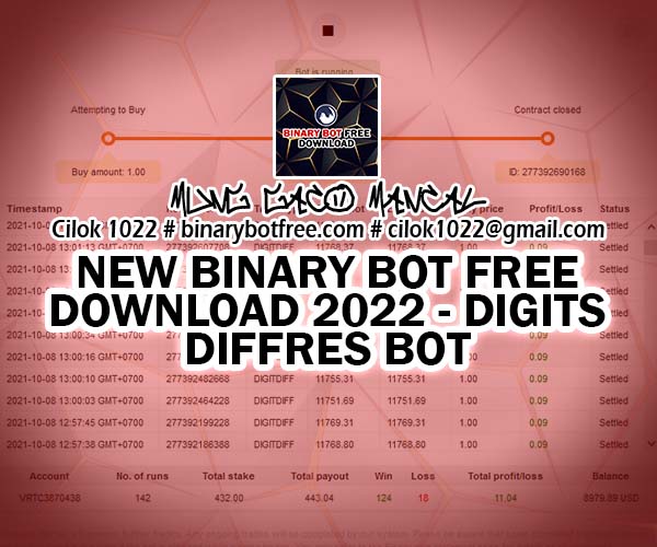 New Binary Bot Free Download 2022 - Digits Diffres Bot