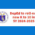 DepEd to roll-out new K to 10 Curriculum in SY 2024-2025