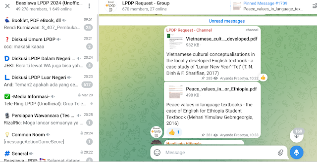 grup tele Beasiswa LPDP Unofficial