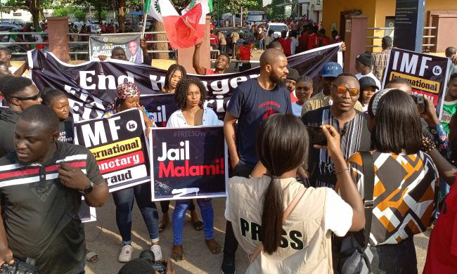 Sowore, Adeyanju Join Nigerian Labour Unions As Mass Protests Continue In Abuja 