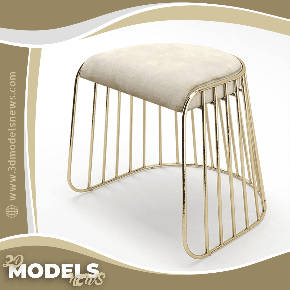 Veil Low Stool Chair Model