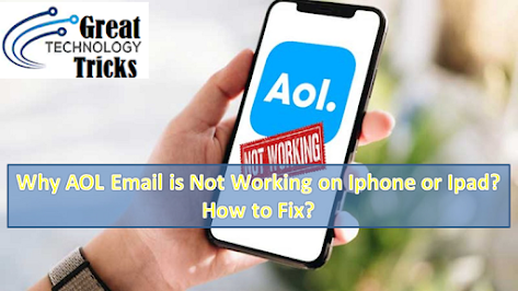 aol mail not working on iphone