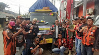 Pemuda Pancasila MPC Kabupaten Bekasi Beri Bantuan Untuk Warga Terdampak Letusan Semeru