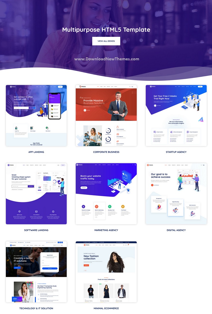 Maxa - Multipurpose Landing Page Template Review