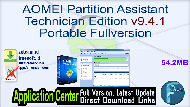 AOMEI Partition Assistant Technician Edition v9.4.1 Portable Fullversion