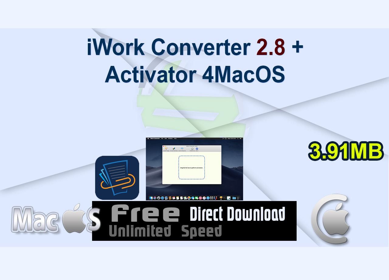 iWork Converter 2.8 + Activator 4MacOS