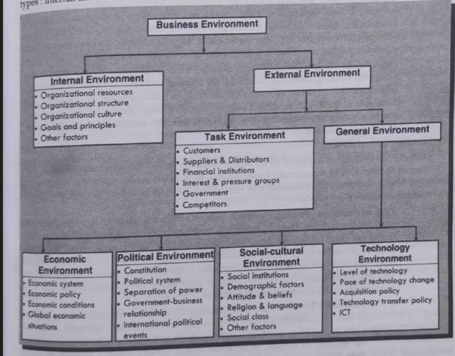 difference between internal environment and external environment