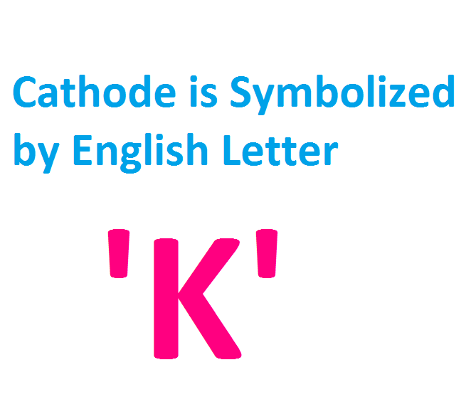 Cathode Symbol, Cathode Sign