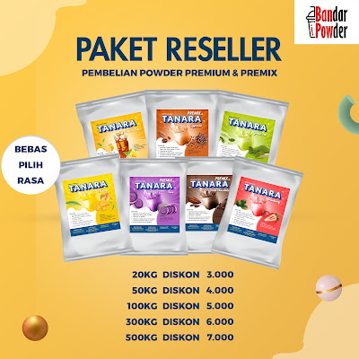 PAKET RESELLER BANDAR POWDER - JUAL BUBUK MINUMAN