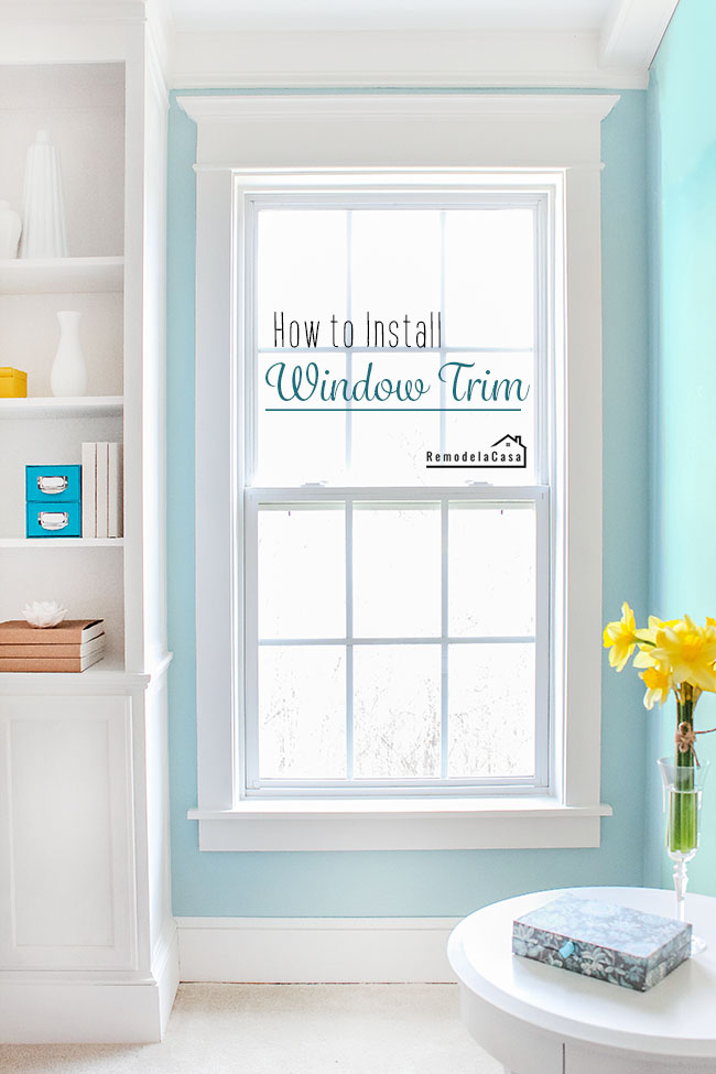 How to install traditional window trim