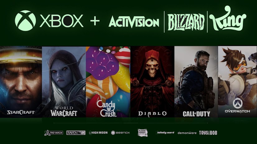 Microsoft acquires Activision Blizzard and so now owns the Call of Duty, Warcraft, and Crash Bandicoot franchises.