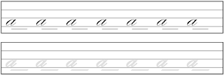 Cursive a Worksheet