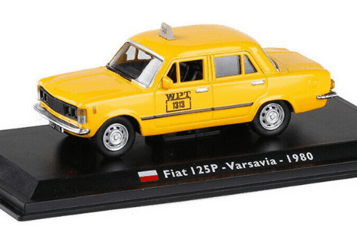 taxi collection panini mexico, fiat 125p 1:43 warsaw