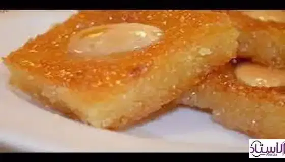 Easy-and-delicious-almond-basbousa-method