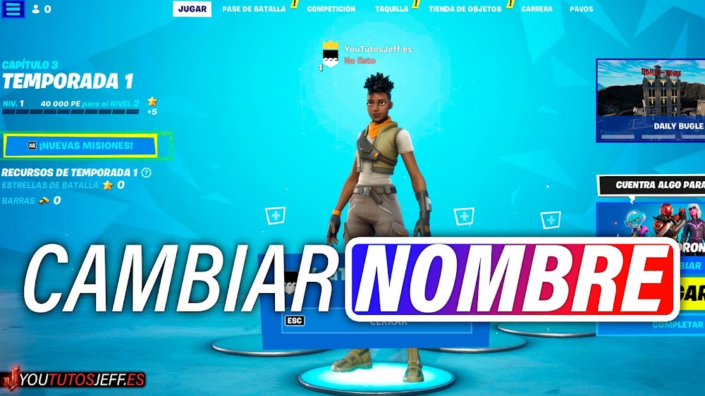 CAMBIAR EL NOMBRE de FORTNITE