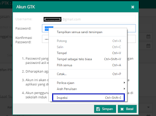 Lupa Kata Sandi Login GTK Dapodikdasmen v.2020