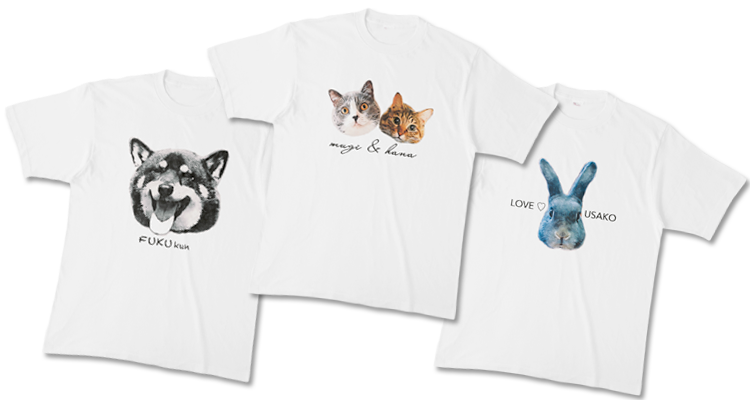 お気に入り画像で作るＴシャツ☆えんぴつ画風