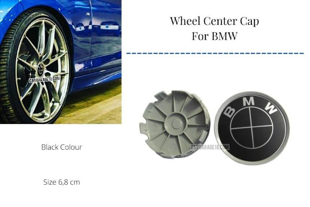 Black Wheel Center Cap Size 68mm For BMW - With Grey List