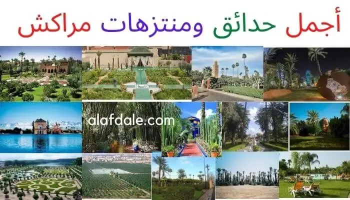 15 حديقة من اجمل حدائق مراكش التي ستبهرك بجمالها وسحرها