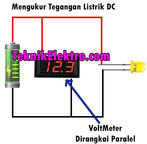 cara menggunakan volt meter