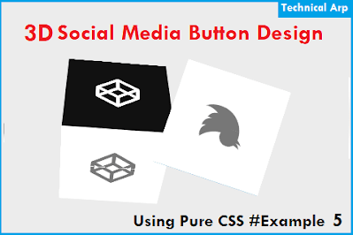 3D transforms social media icons css source code