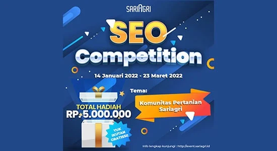 Lomba Blog - SEO Competition 2022  By Sariagri