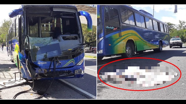 El Salvador: Hombre pierde la vida tras ser arrollado por un bus de la Ruta 346 en San Vicente