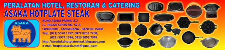 piring steak,hotplate steak,asaka hotplate,produksi hotplate,hotplate steak murah,piring baja hotpla