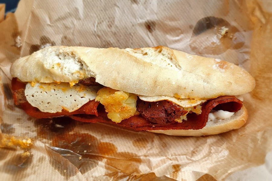 Vegan Sandwich Co Dublin breakfast baguette