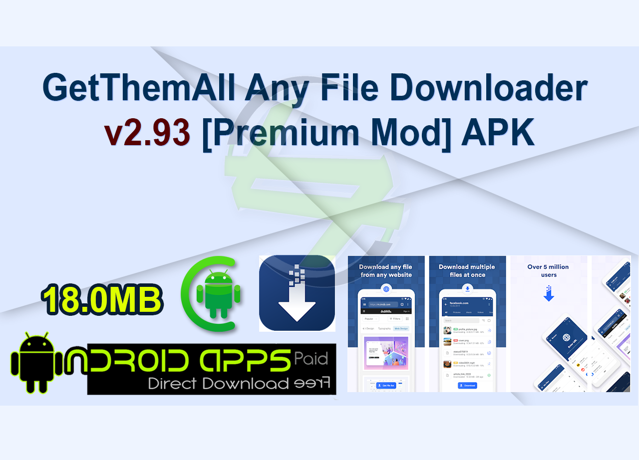 GetThemAll Any File Downloader v2.93 [Premium Mod] APK