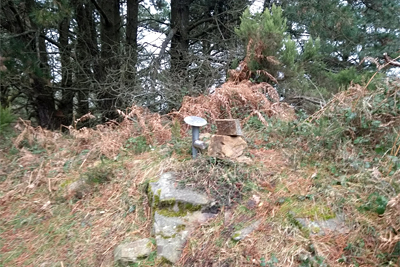 Buzón en la cima de Bortaun