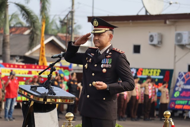 *Upacara Memperingati Hari Ulang Tahun Bhayangkara Ke-79 Semoga Polri Semakin Di Percaya, Di Cintai Dan Di Banggakan Oleh Masyarakat*