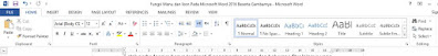 Menu dan Ikon Pada Menu Bar Microsoft Word 2016