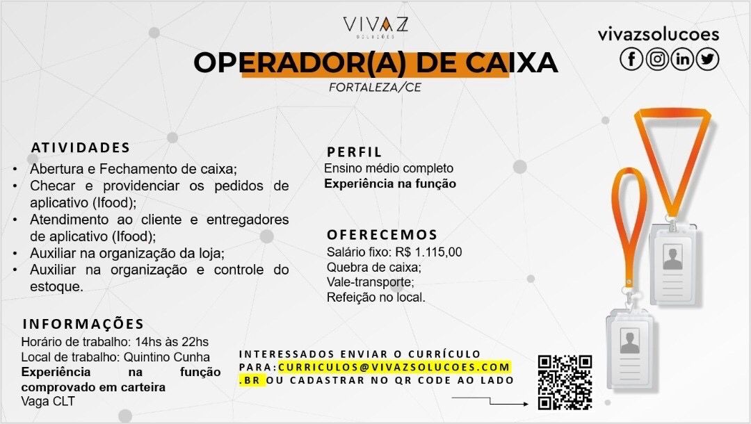 Operador(a) de Caixa