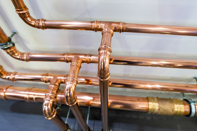 copper plumbing pipes