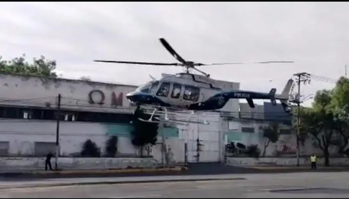 A hombre que sufrió la amputación de un pie en Ecatepec Edoméx, Helicóptero Jaguar 1 lo traslada de emergencia