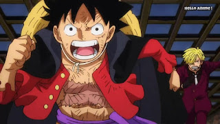 ワンピースアニメ 1004話 ワノ国編 ルフィ かっこいい ONE PIECE