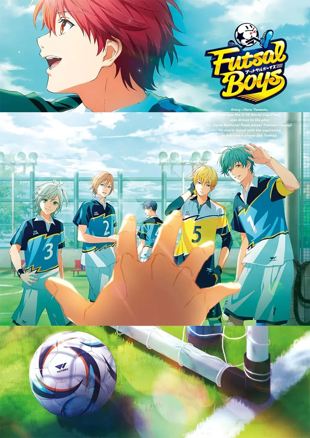 O Anime Futsal Boys!!!!! Divulgou um novo Visual e Confirmou sua data de Estreia