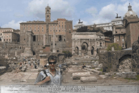 Forum Romanum looking towards the Capitoline