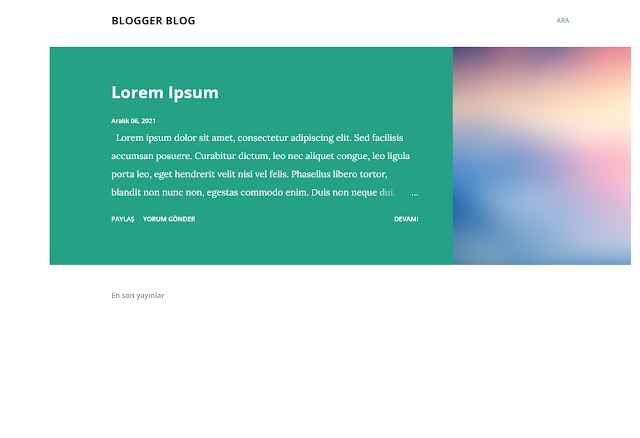 powered by blogger kaldırma