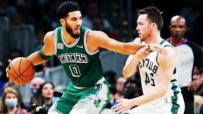 NBA roundup: The Boston Celtics win an overtime thriller against the Milwaukee Bucks without Giannis Antetokounmpo.