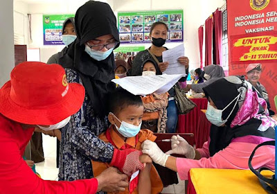 Terus Gencarkan Vaksinasi Anak 6-11 Tahun di Batam, Taget Hingga 100 Persen