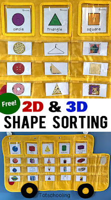 2D 3D shape sorting