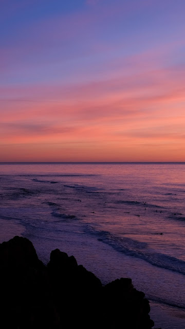 Wallpaper Pink Twilight Sky After Sunset With Clouds