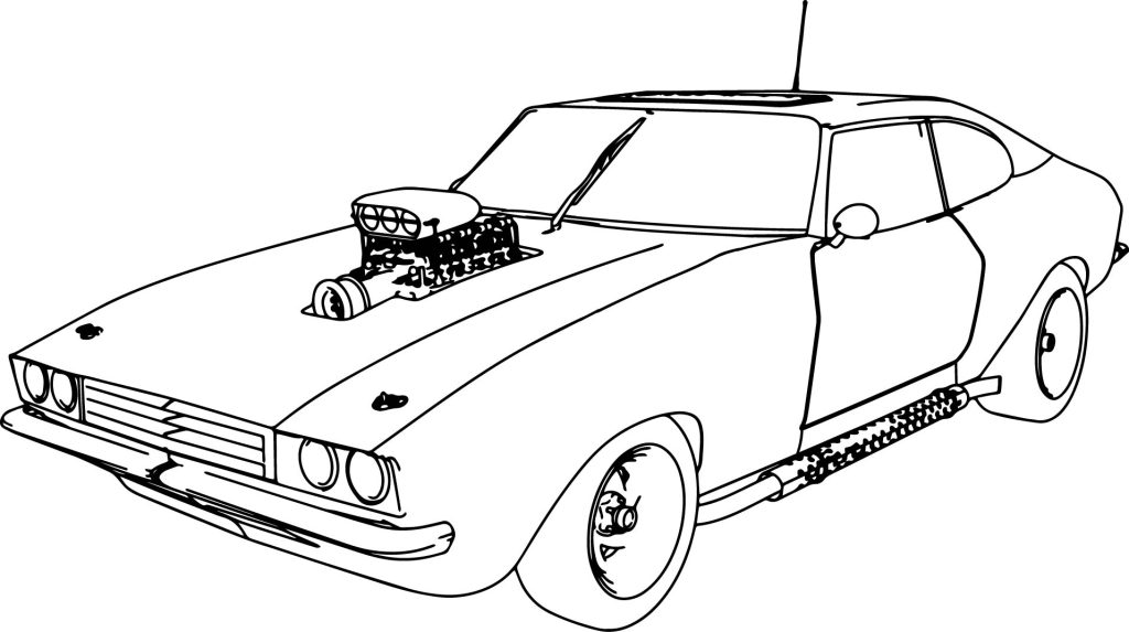 Ghostbusters Car Coloring Pages for kids