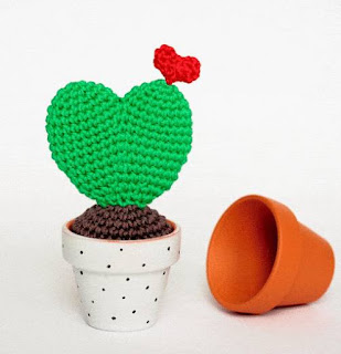 PATRON GRATIS CACTUS CORAZON AMIGURUMI 48146 🌵💚