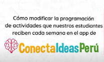 Como modificar actividades en conecta ideas